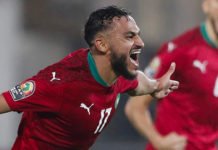 CAN 2021 : Les Lions de l’Atlas victorieux face aux Black Stars (vidéo) Boufal_Lion
