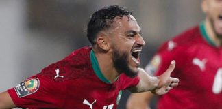 CAN 2021 : Les Lions de l’Atlas victorieux face aux Black Stars (vidéo) Boufal_Lion