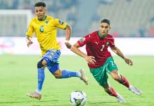 CAN 2021 : Pour voir ou revoir le match Gabon – Maroc Hakimi_Gabon