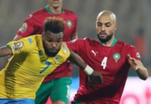 CAN 2021 : Les Lions de l’Atlas et les Panthères se neutralisent Maroc_Gabon