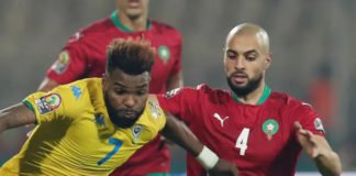 CAN 2021 : Les Lions de l’Atlas et les Panthères se neutralisent Maroc_Gabon