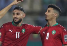 Ligue 1 : Sofiane Boufal et Azzedine Ounahi préparent le déplacement à Marseille Boufal_Ounahi