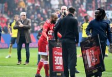 Mehdi Carcela à l’honneur pour son dernier match avec les rouches Mehdi Carcela