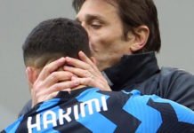 PSG : Vers des retrouvailles entre Achraf Hakimi et Antonio Conte Conte-Hakimi