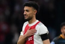 Ovationné à l’ArenA, Noussair Mazraoui confirme son départ à Munich Noussair Mazraoui