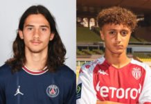 Tournoi Foot Avenir : les attaquants Ilyes et Eliesse avec les Bleuets U18 Ilyes et Eliesse