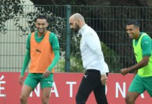 Deuxième séance d’entraînement des Lions de l’Atlas avec Hakim Ziyech