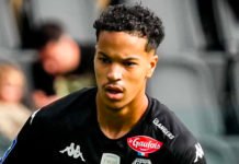Amine Salama, buteur malheureux face au Stade Rennais Amine Salama