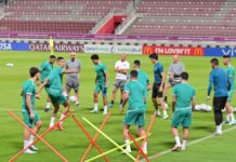 Les Lions de l’Atlas préparent déja le match contre le Canada Lions entrainement