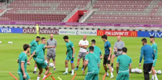 Les Lions de l’Atlas préparent déja le match contre le Canada Lions entrainement