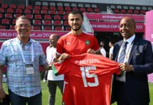 Les Lions de l’Atlas se sont entrainés en présence de Lekjaa et Motsepe Lions_Lekjaa_Motsepe