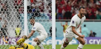 Belgique – Maroc : Le premier but des Lions de l’Atlas accordé à Romain Saiss Romain Saiss