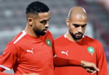 Maroc – Portugal : Les Lions de l’Atlas se préparent, Aguerd et Hakimi ménagés Amrabat_En-Nesyri