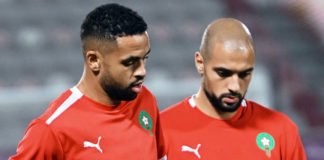 Maroc – Portugal : Les Lions de l’Atlas se préparent, Aguerd et Hakimi ménagés Amrabat_En-Nesyri
