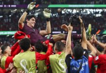 Les Lions de l’Atlas savourent leur victoire et la clament haut et fort Lions de l'Atlas