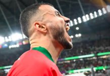 Après l’Espagne, les Lions de l’Atlas pensent à la revanche contre le Portugal Romain Saiss