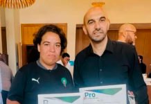 Hasnae Doumi première marocaine à entrainer une équipe masculine de Football Hasnae Doumi
