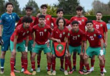 Amical U16 : Les Lionceaux de l’Atlas affrontent leurs homologues de la Teranga Lionceaux U16