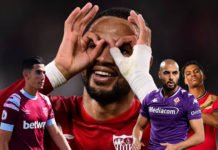 Fortunes diverses pour les Lions de l’Atlas en Coupes UEFA. En-Nesyri s’illustre Lions de l'Atlas