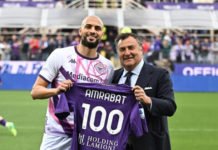 Sofyan Amrabat : « Honoré d’avoir atteint mon 100e match avec La Viola » Sofyan Amrabat_100