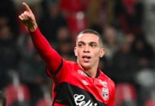 Ligue 2 : Amine El Ouazzani offre une belle victoire à l’EA Guingamp Amine El Ouazzani