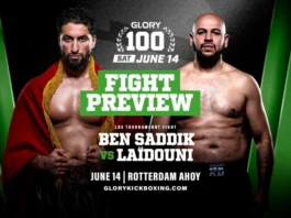 GLORY 100 : Jamal Ben Saddik face au franco-algérien Laidouni Bensaddik vs Laidouni