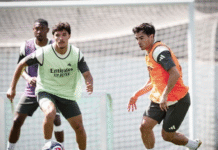 Youssef Lekhedim avec Brahim Diaz au Mondial des Clubs Youssef Lekhedim avec Brahim Diaz