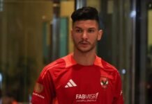 Achraf Dari incertain avec les Lions de l’Atlas Achraf Dari