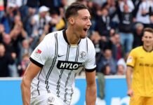 Younes Ebnoutalib enchaîne les doublés, meilleur buteur de Bundesliga 2 Younes Ebnoutalib