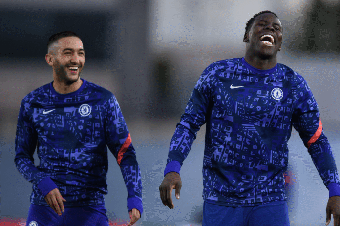 Hakim Ziyech et Kurt Zouma à Chelsea