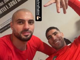 Hakimi et Amrabat