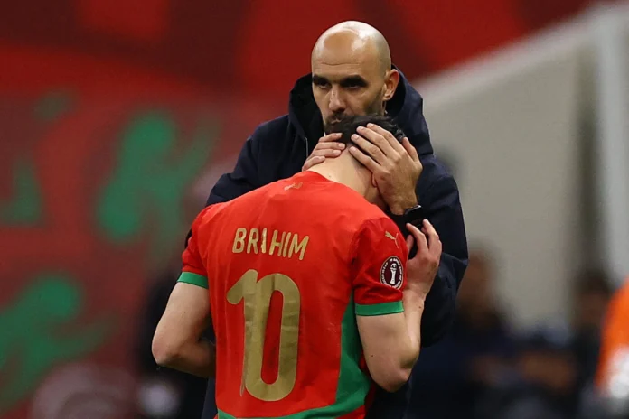 Walid Regragui et Brahim Diaz