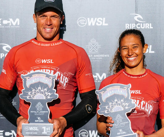 Surf : Doublé historique des Lions de l’Atlas, Teva Bouchgua et Lilias Tebbai Teva Bouchgua et Lilias Tebbai